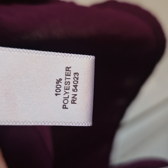 Purple Ruffle-front Blouse - Picture 4 of 4